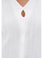 Блузка белая хлопковая