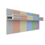 Теневой плинтус скрытого монтажа Pro Design 7209 покраска по RAL 2700мм