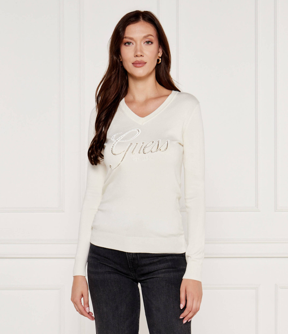 Свитер MEGAN GUESS - экрю(W4BR06 Z2NQ2)