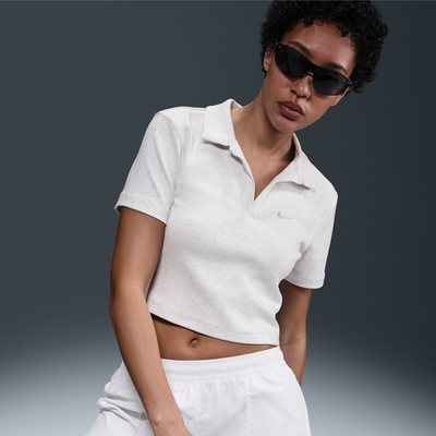 DV7884-051 Поло х/б Nike Sportswear ESSNTL SS POLO CRP TOP W