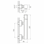 Смеситель для душа 30k MIXLINE ML27-07 "Primo"