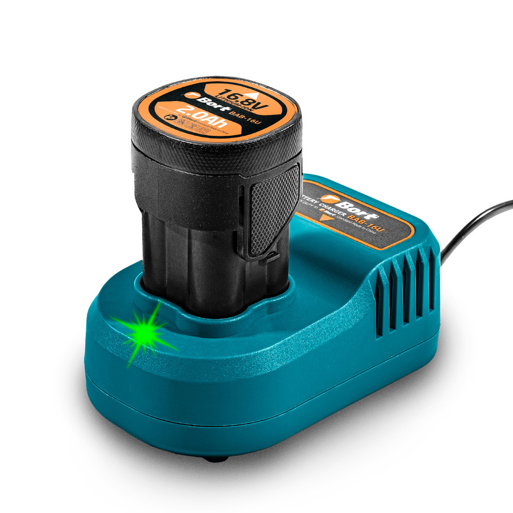 Дрель-шуруповерт аккумуляторная ударная BORT BAB-16U (2x2Ач+ЗУ)