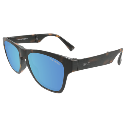 Спортивные очки HILX Unfold Matt Tortoise / Blue Polarized Lens