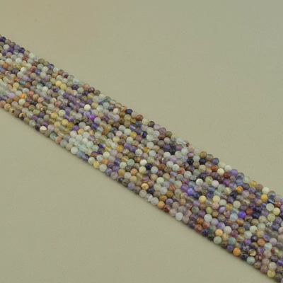 Нитка Самоцветы 39 см. 4 мм. (Без замка) - Разноцветная