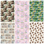 Бумага В листах 25 шт "Цветы и листья" 70 х 70 см (Микс)