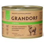 GRANDORF (Lamb Pate) MONOPROTEIN монопротеиновый влажный корм для собак всех пород (беззерновая формула для особо аллергичных собак), ЯГНЕНОК, 200г х 6 шт