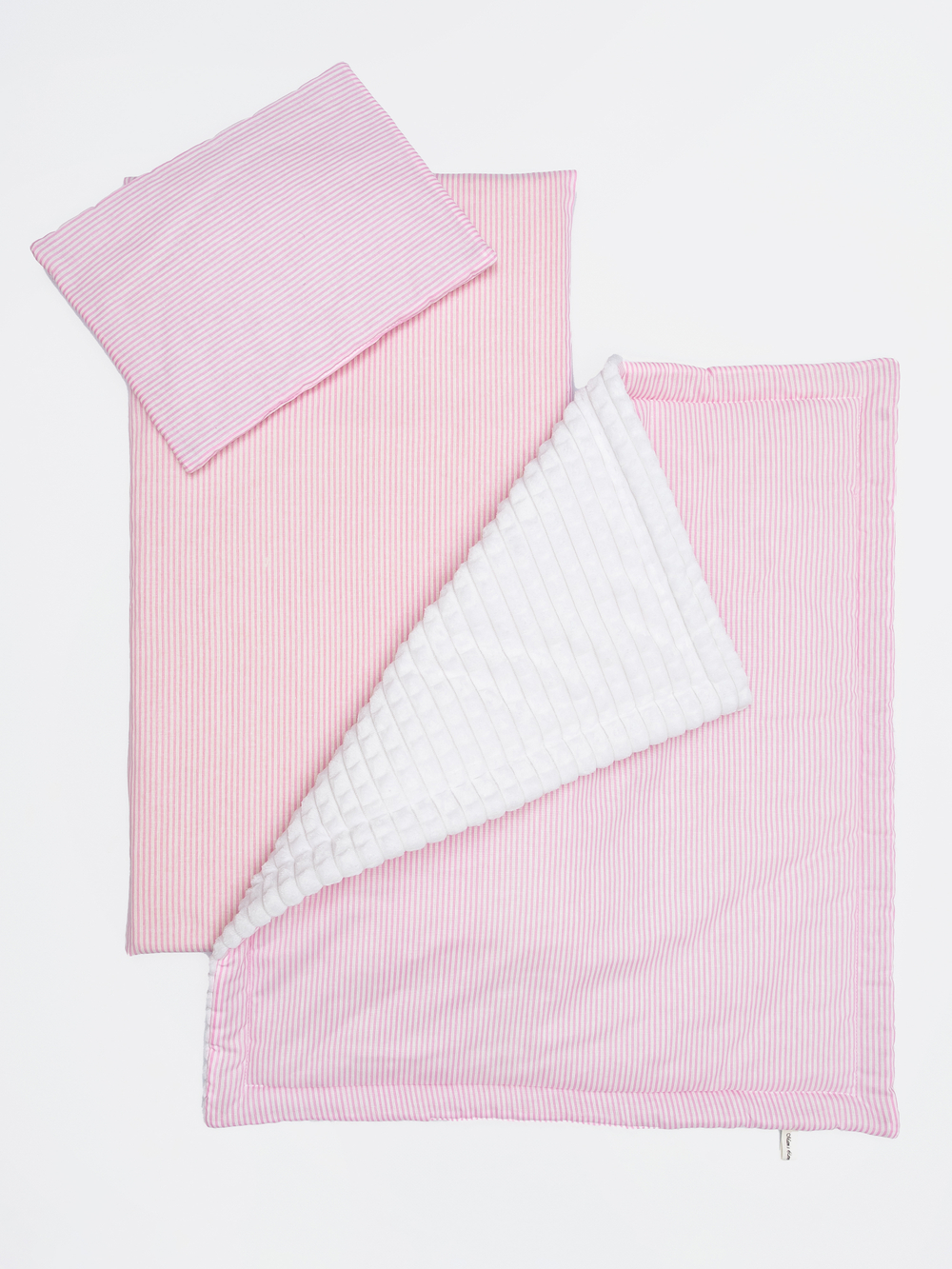 Комплект в коляску Розовая полоска