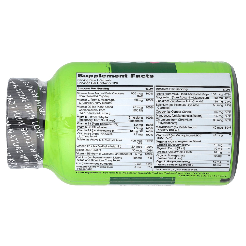 NATURELO, One Daily, мультивитамины для женщин, для приёма один раз в день, 120 вегетарианских капсул