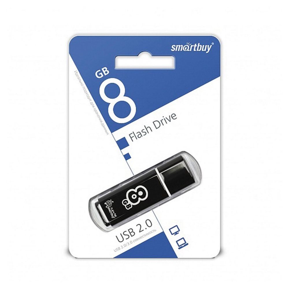 USB карта памяти 8ГБ Smart Buy Giossy (черный)