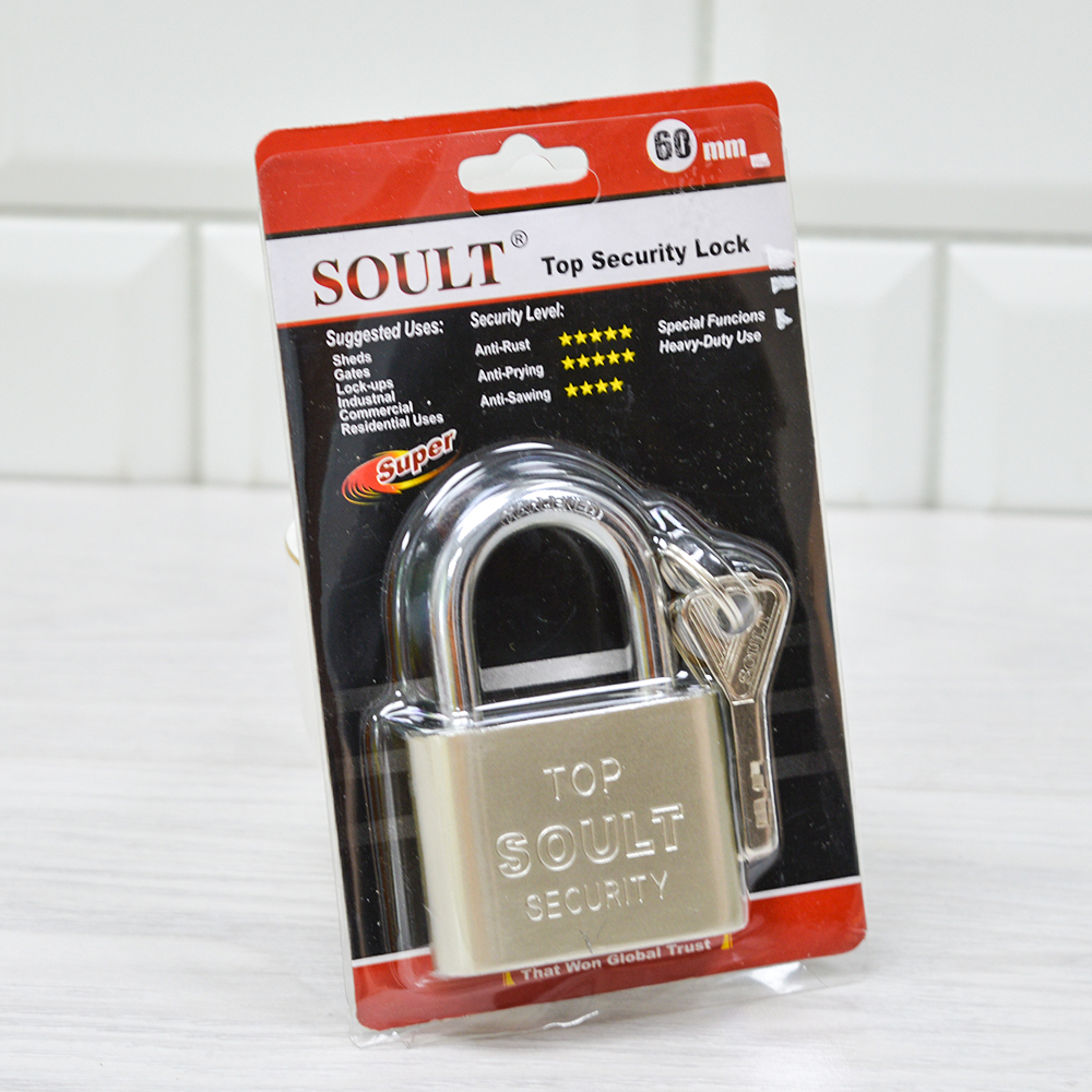 Замок навесной 60мм, металлический