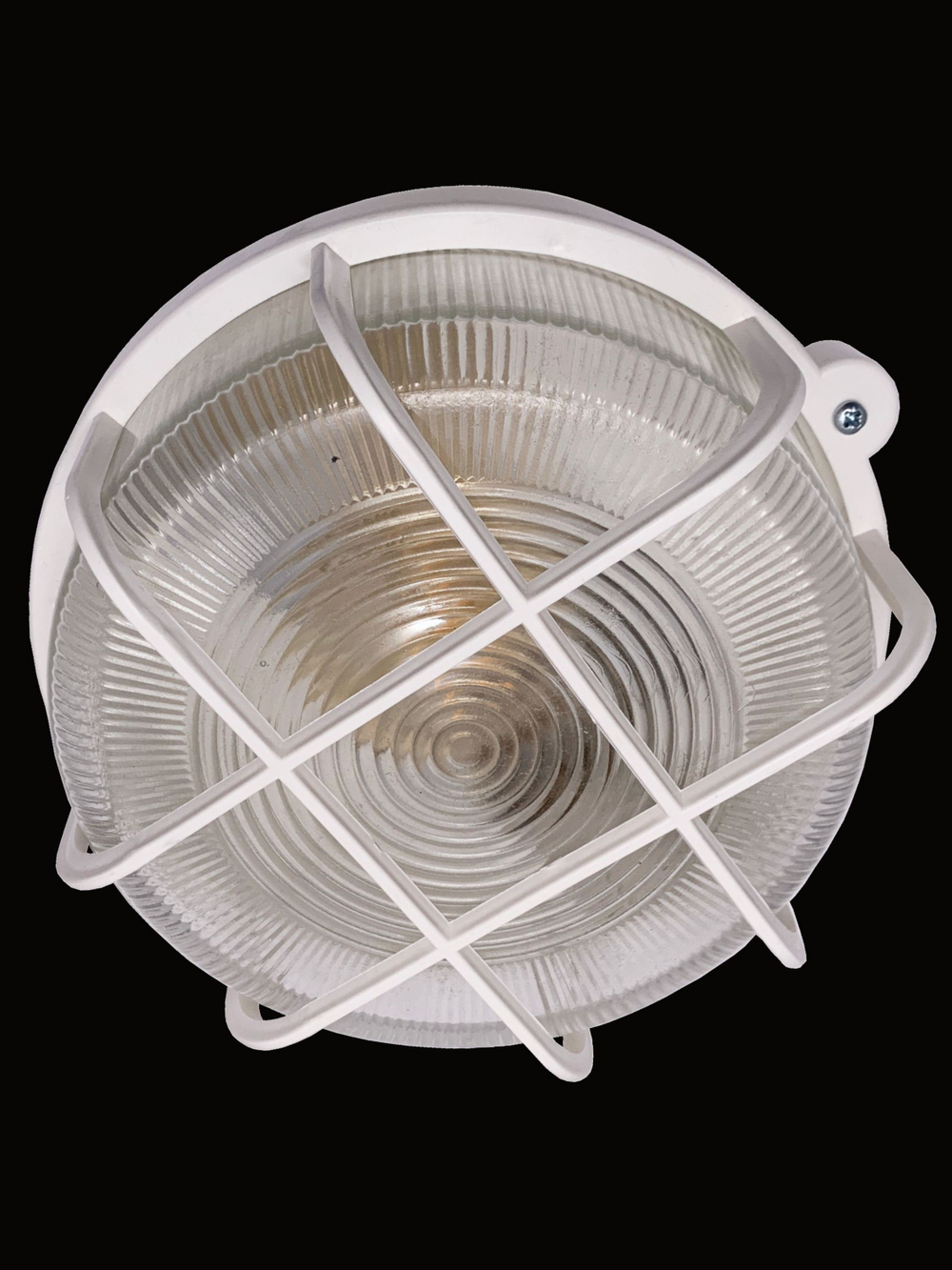 Светильник для гаража термостойкий Е 27 с защитной сеткой, влагозащищённый IP54, 60 Вт, 220 В, патрон керамический