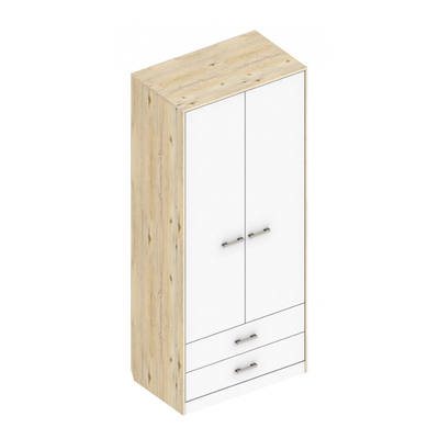Милана Шкаф 2-х дверный с 2 ящиками