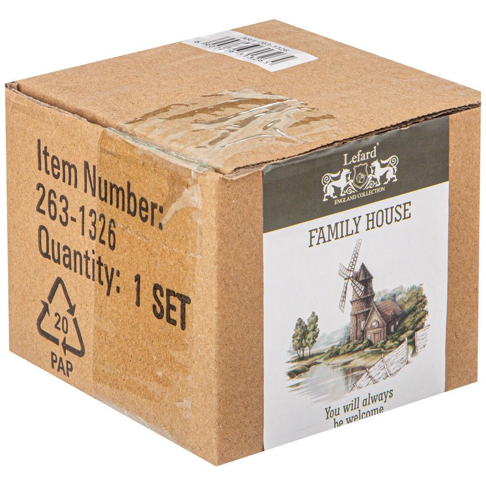 САХАРНИЦА LEFARD "FAMILY HOUSE" 200 МЛ 10*9,5 СМ (КОР=36ШТ.)