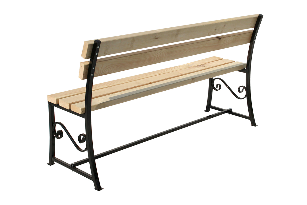 Лавочка садовая Флора арт.НПА3269 1,5м 1уп (доски + стойки)