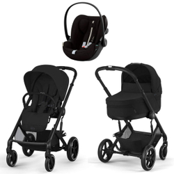 Коляска Cybex Balios S Lux BLK 2025 Cloud G i-Size Moon Black Plus 3 в 1 Moon Black