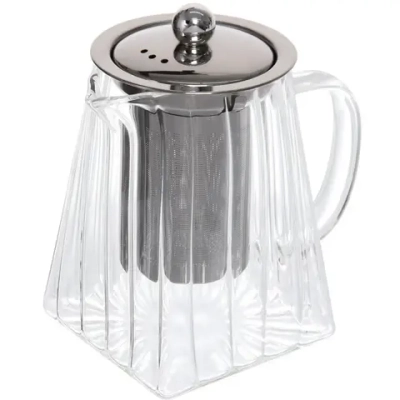 Чайник заварочный стеклянный 750мл «Bella cucina», трапеция