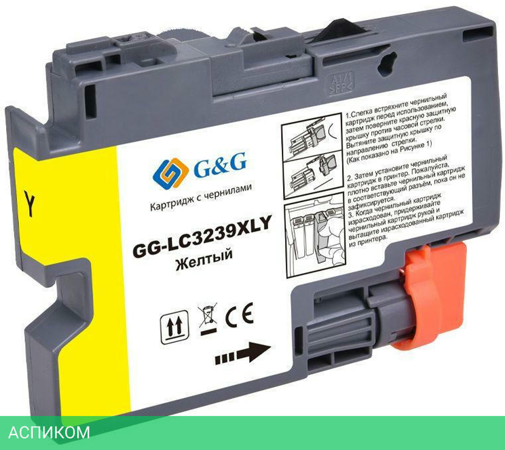 Картридж G&G GG-LC3239XLY желтый