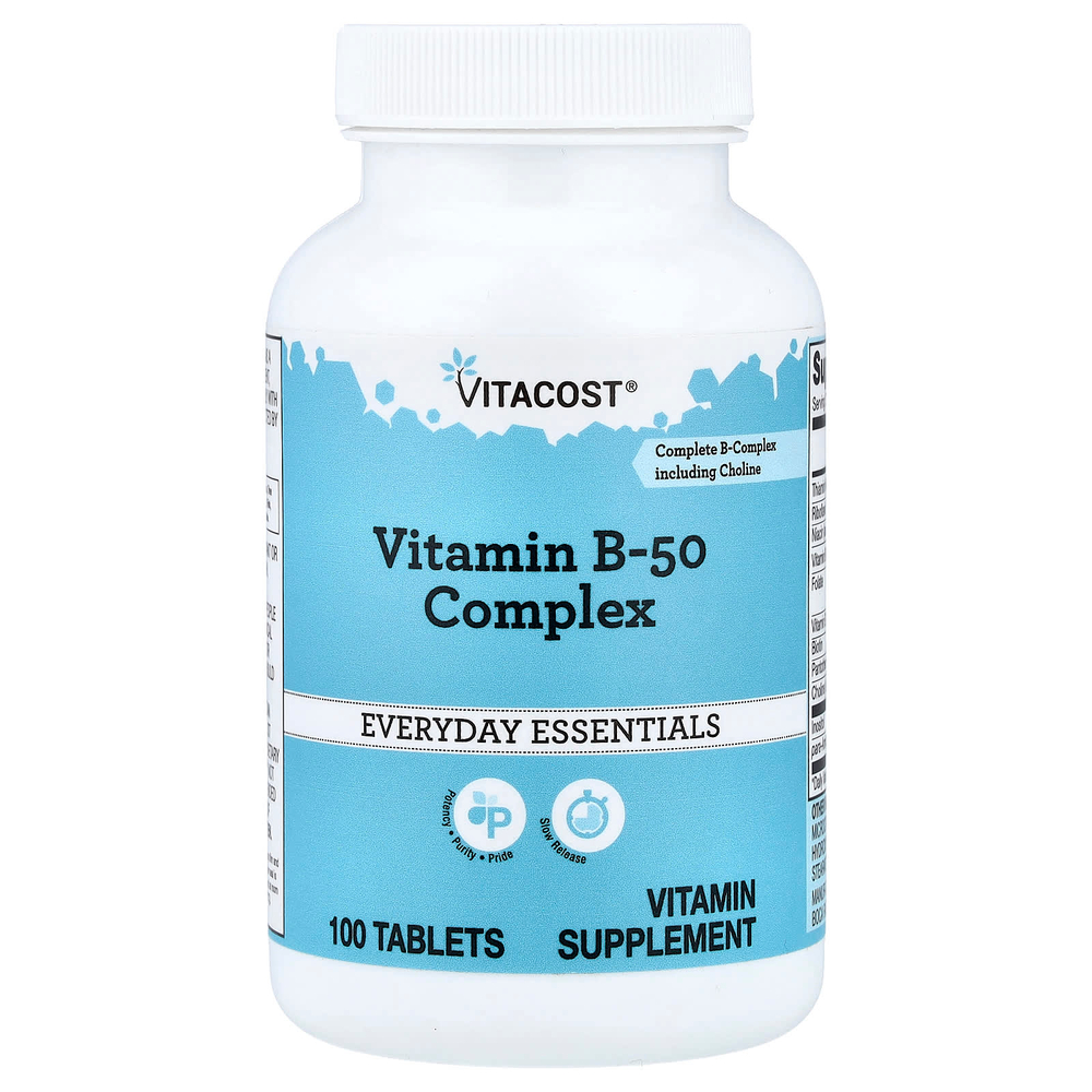 Vitacost, Vitamin B-50 Complex, 100 Tablets