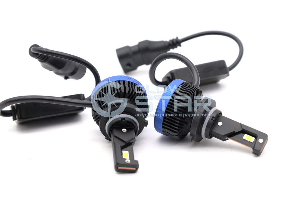 Светодиодные лампы головного света Aozoom P5-HB3/HB4 (9005/9006) с радиатором, 12V, 35W, 6000K, чип Korea WT35