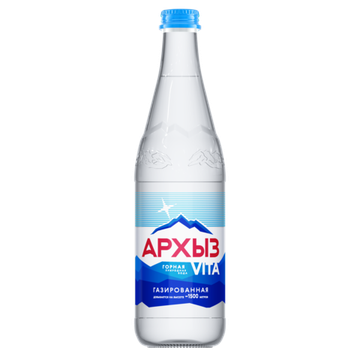 Архыз Vita горная природная вода 0,5л стекло газ