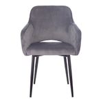 Кресло CH-380F, на ножках, ткань, темно-серое, 1611134