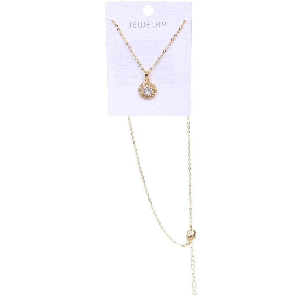 Подвеска из гиппоалергенного сплава со стразами «ЭЛЛАДА», цвет серебро и золото, d-20см/1см