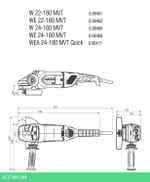 Угловая шлифмашина Metabo WE 24-180 MVT (606468000)