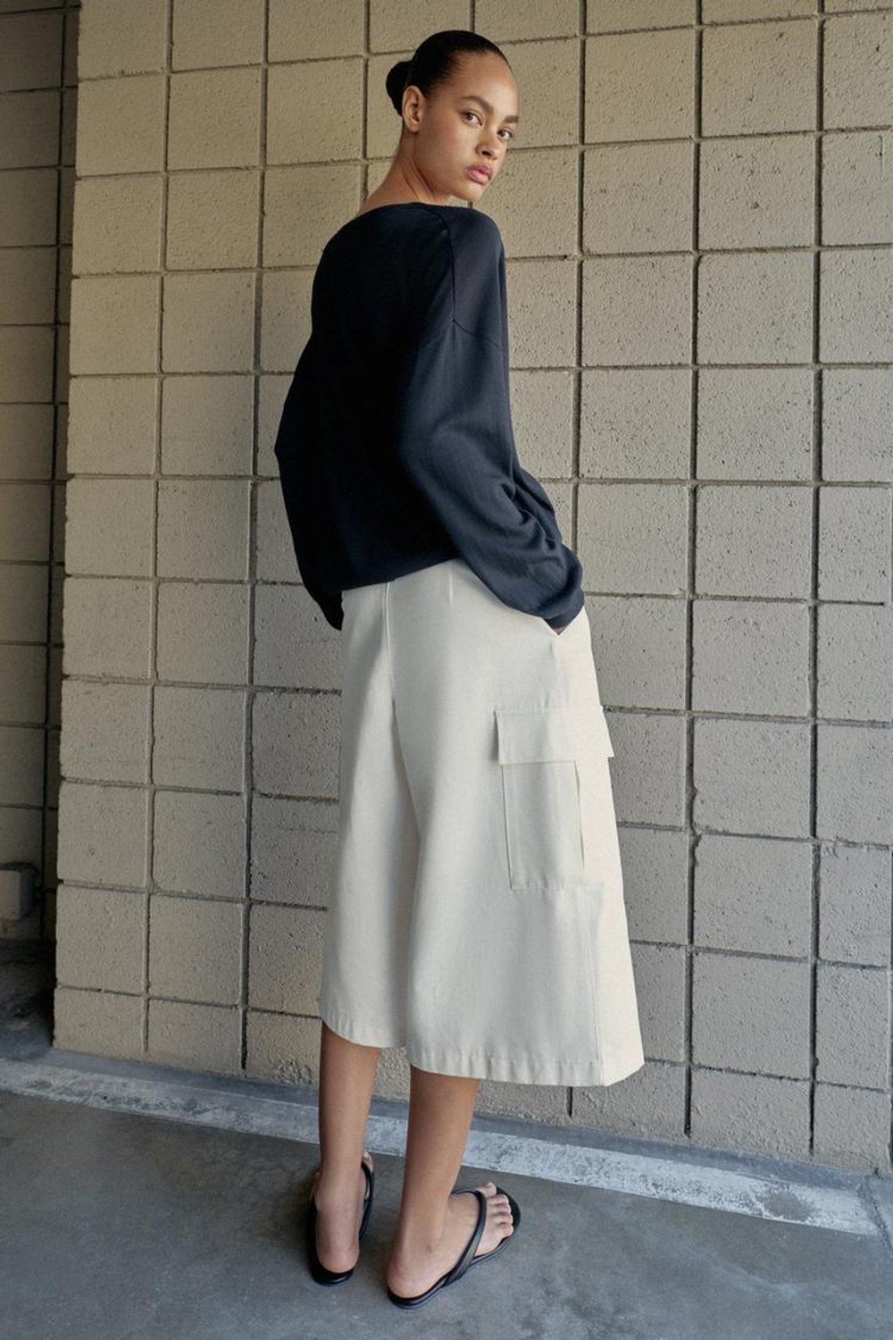 ZARA ДВУСЛОЙНЫЙ ДЖЕМПЕР, МОРСКОЙ СИНИЙ