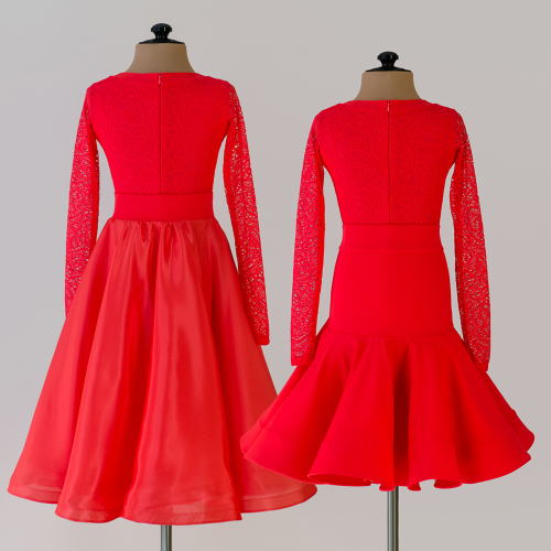 Duet 16-12-02-AC | Танцевальный комплект с двумя юбочками для спортивных бальных танцев | Vasileva Dance