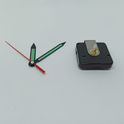 `Часовой механизм, шток 16 мм, со стрелками №11 светятся в темноте