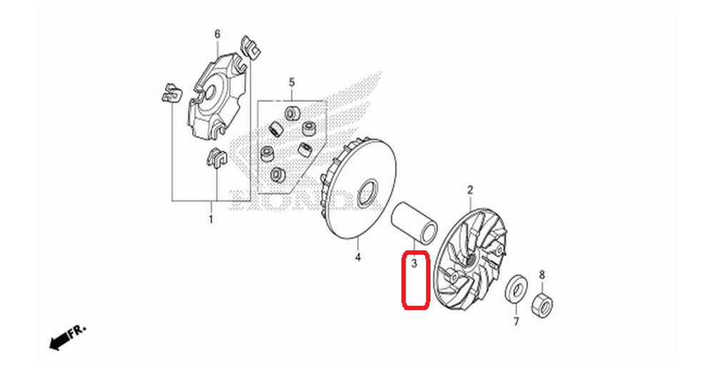 22105-K97-T00. BOSS, DRIVE FACE. Honda PCX 2018-2020