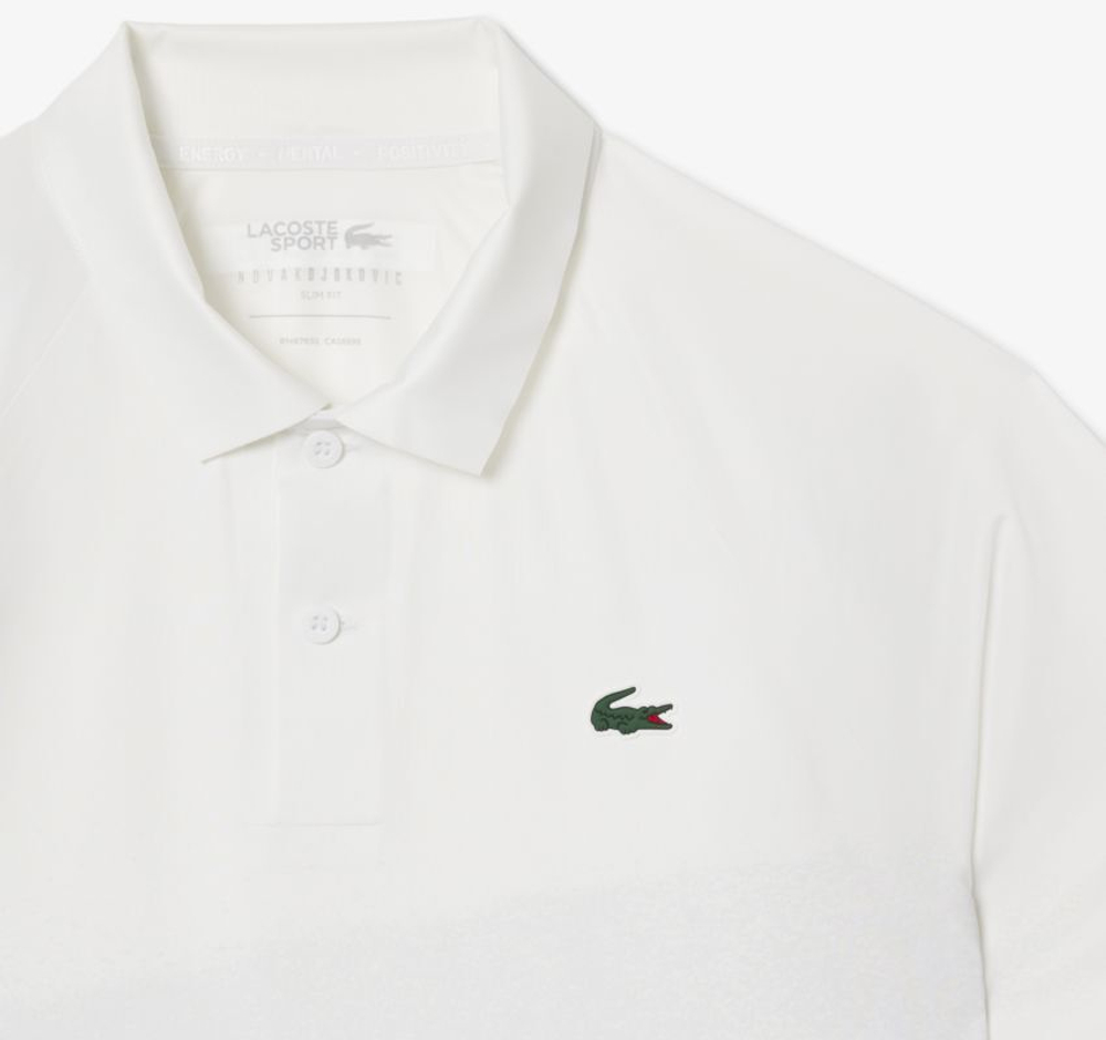 Теннисное поло Lacoste Tennis x Novak Djokovic On Court - white