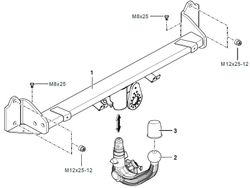 Фаркоп Westfalia 303398600001 для BMW 5ER F10 / F11 13-(паспорт и сертификат в комплекте)(без электрики)