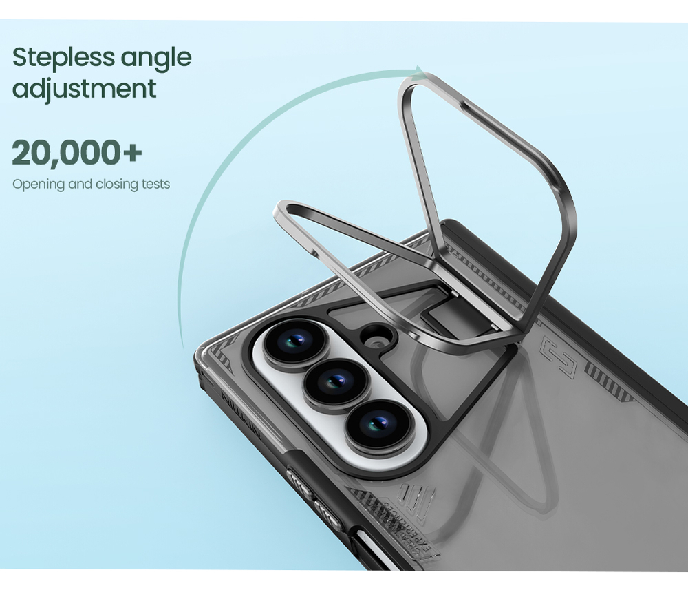 Чехол тонированный от Nillkin с металлической откидной крышкой для камеры на Samsung Galaxy Fold 7, серия Iceblade Prop Case