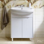 Тумба с раковиной Crystal 65 белая