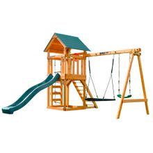 Детский игровой комплекс UNIX Kids (6 in 1) Dark Green