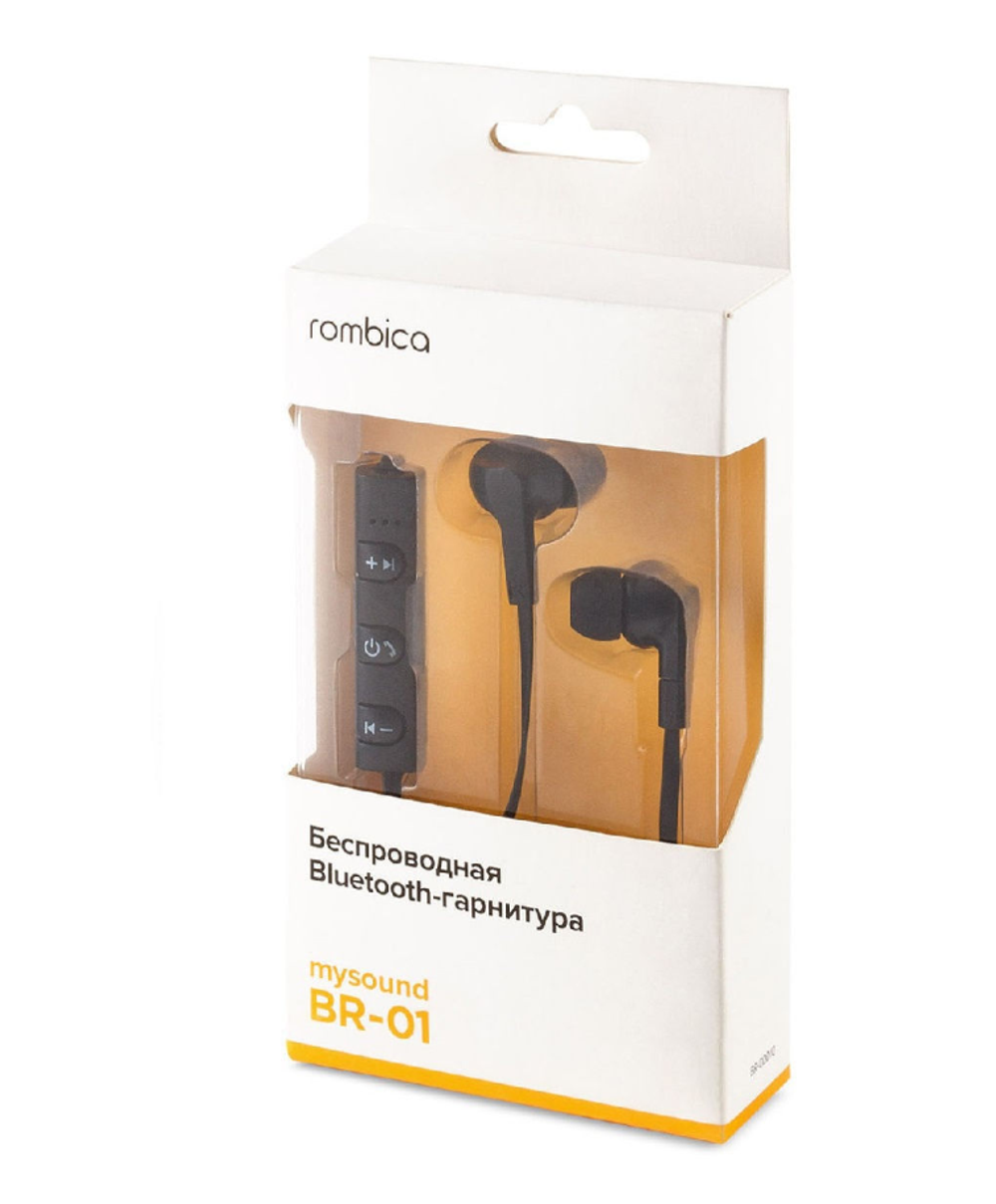 Спортивные наушники Bluetooth ROMBICA BR-01 (черный)