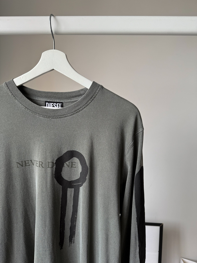 Хлопковый лонгслив Diesel, L