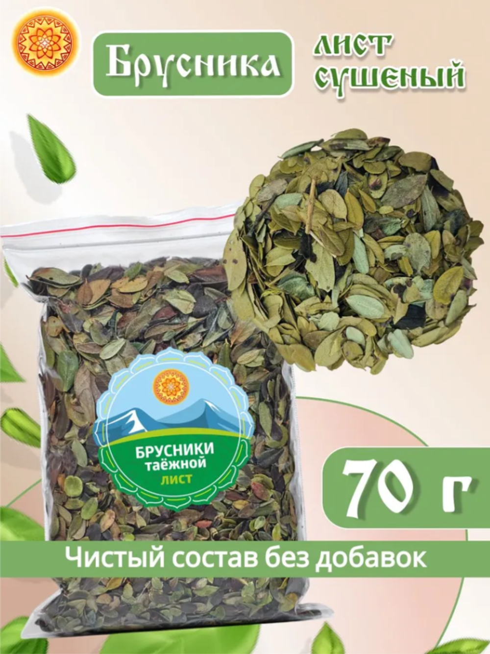 Лист брусники.