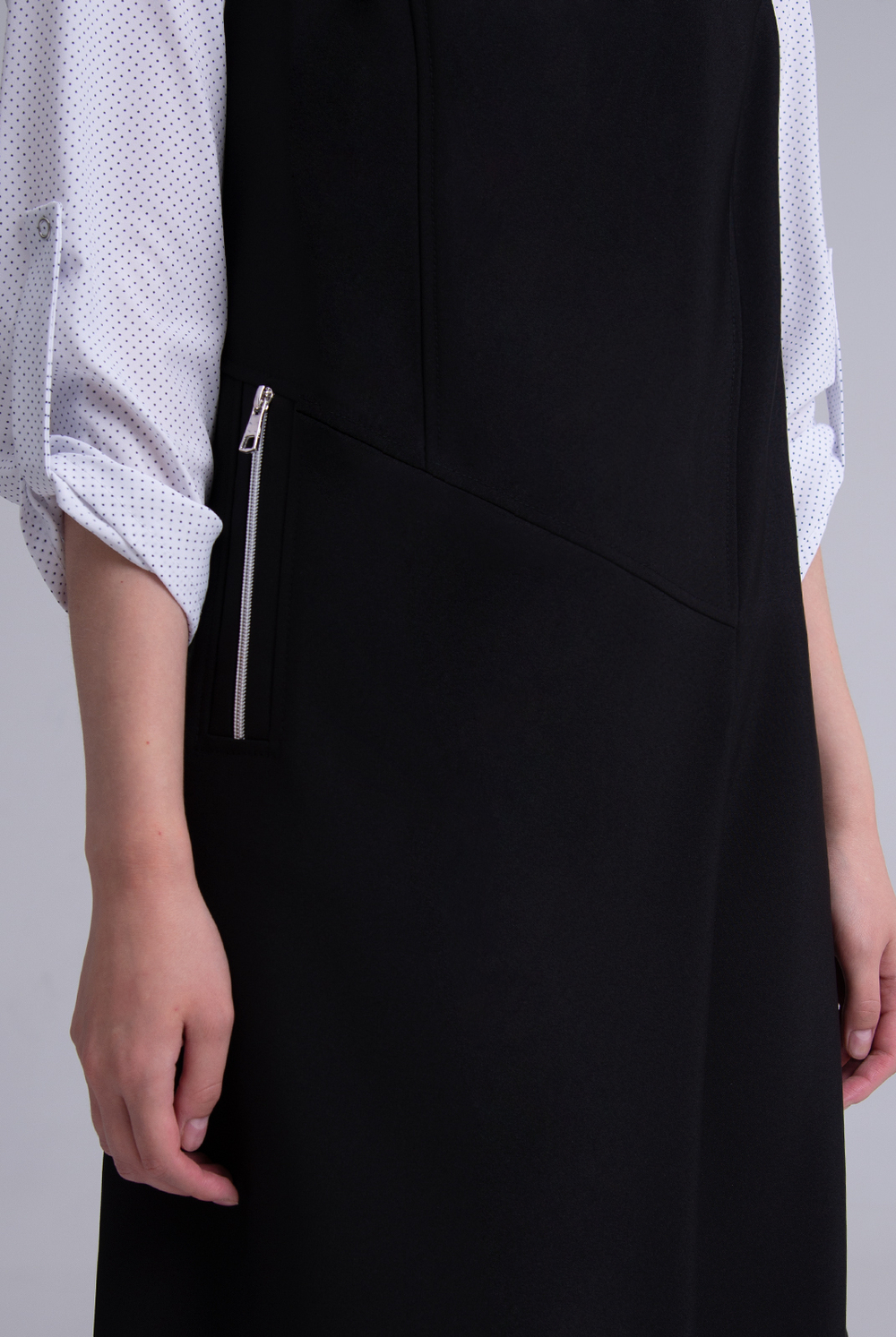 Офисный сарафан 2614АП, черный #70Ч082614АП