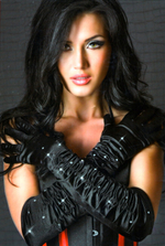 Перчатки атласные со стразами (Цвет: черный)