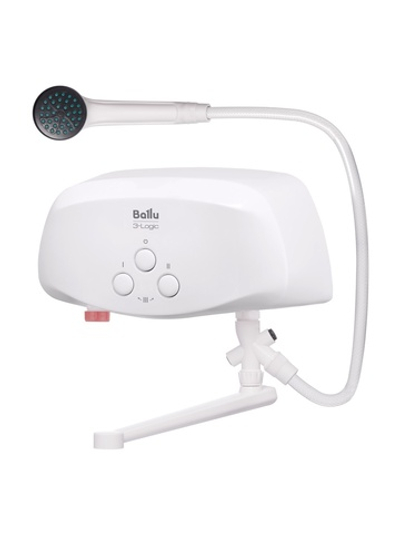 Водонагреватель проточный Ballu 3-Logic TS (3,5 kW) - кран+душ