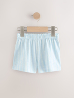 Шорты хлопковые для девочки Next AG9-945, 4 шт., Салатовый, Голубой, Молочный