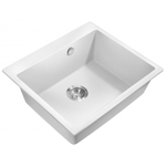 Мойка для кухни MILACIO Murcia 60 Cuarzo MC.77012, белый