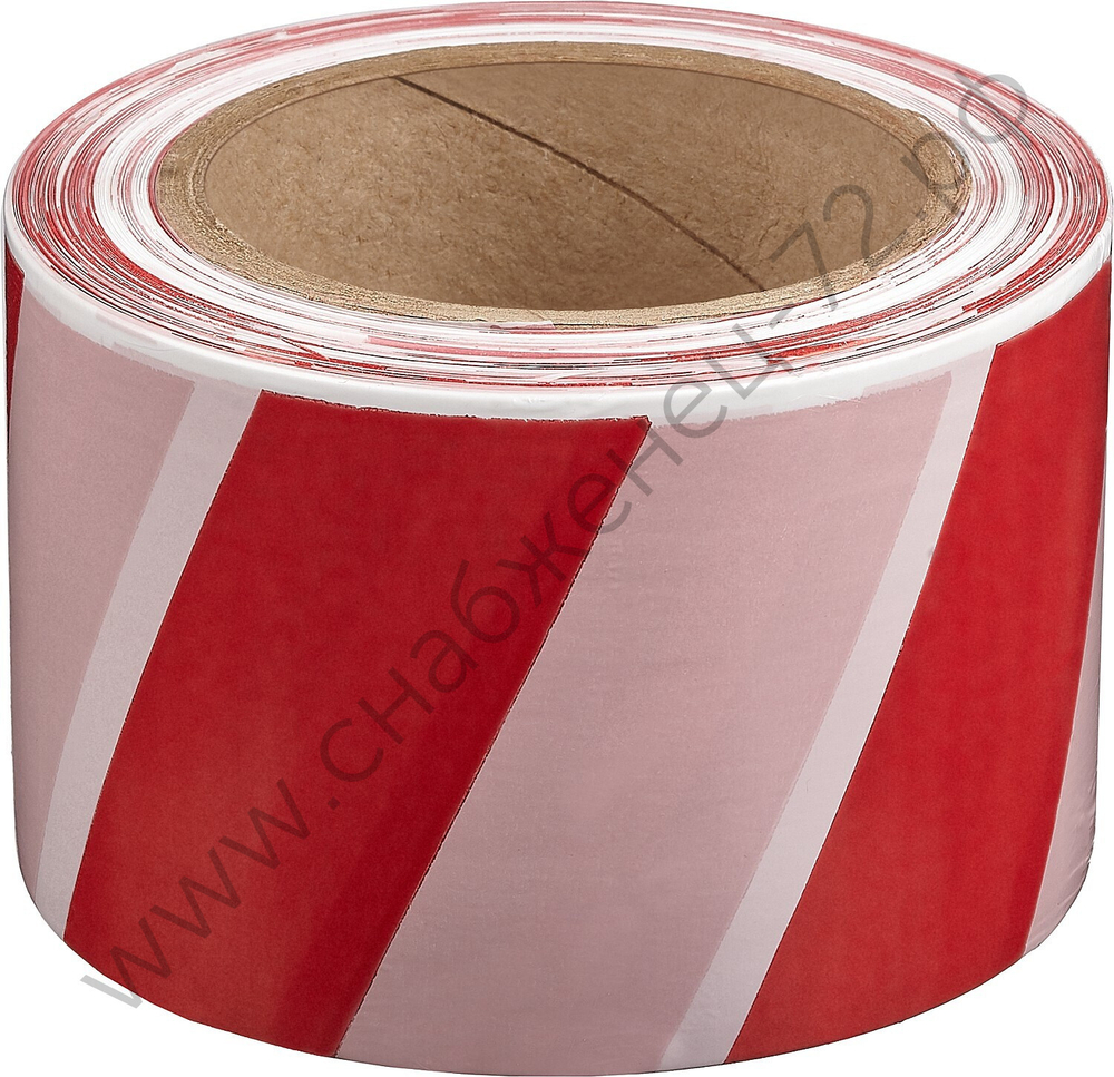 ЗУБР 75 мм, 200 м красно-белая, Сигнальная лента, МАСТЕР (12240-75-200)