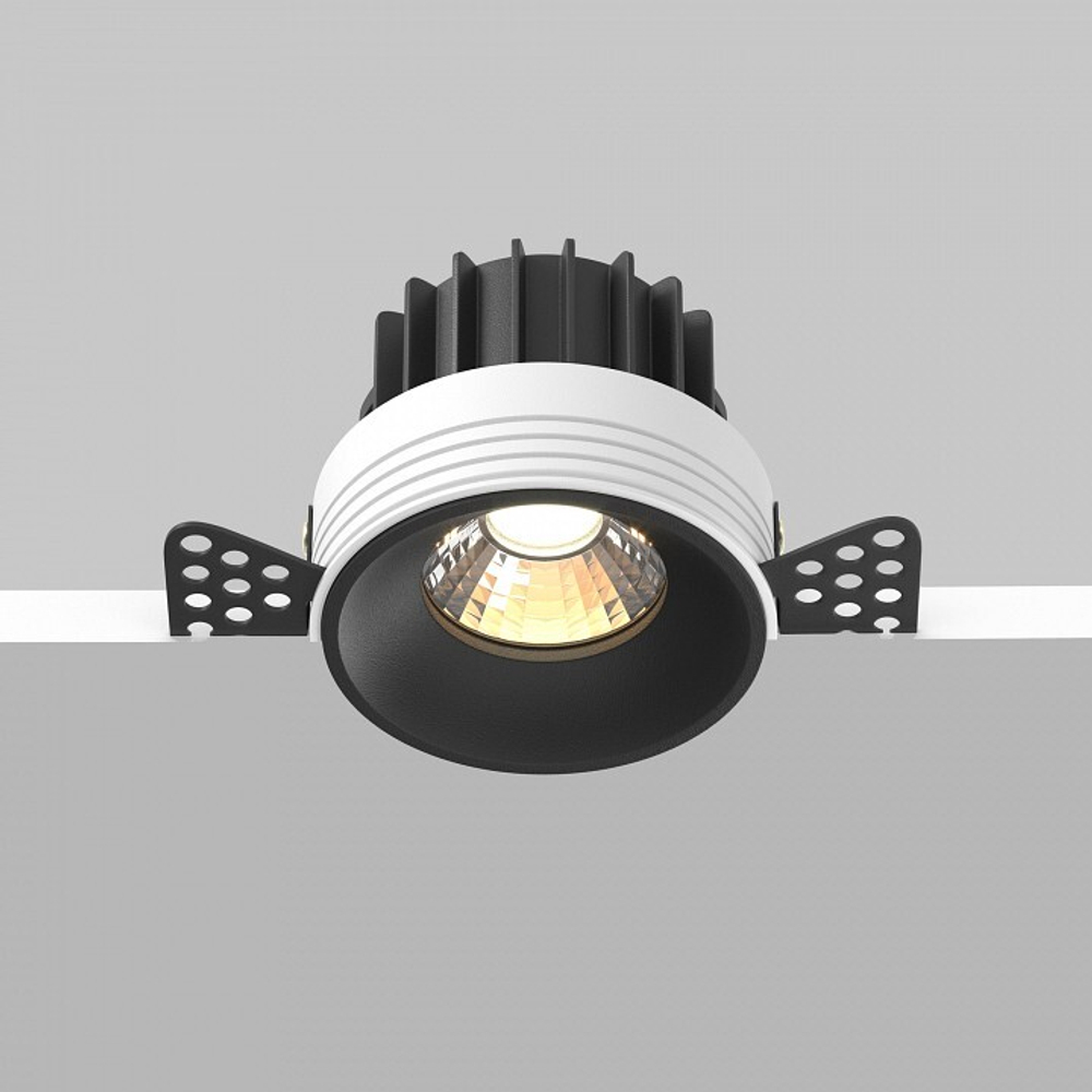 Встраиваемый светильник Maytoni Round DL058-12W3K-TRS-B