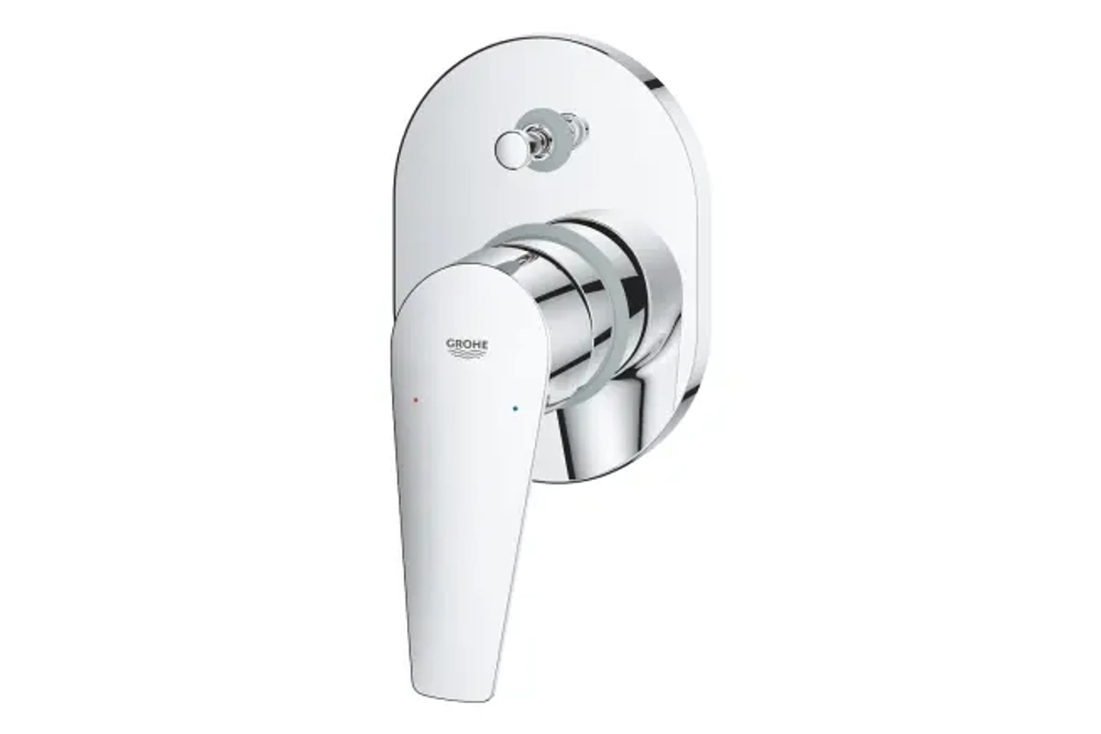 Смеситель для ванны GROHE BauEdge скрытого монтажа, в комплекте с монтажной частью, хром (29039001)