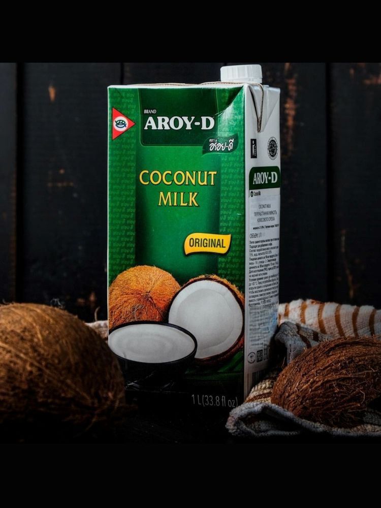 Молоко кокосовое Aroy-D Original 60% 17%, 1 л, 3 шт