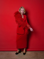 Жакет "Птица" с красным крылом