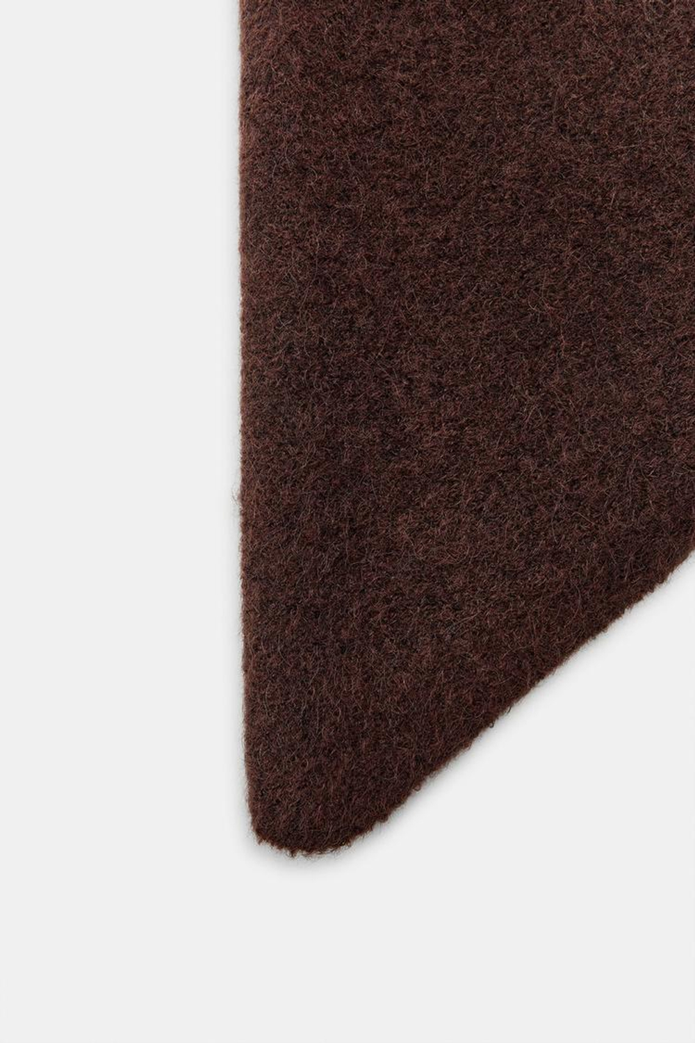 ZARA ТРИКОТАЖНЫЙ КАПЮШОН, КОРИЧНЕВЫЙ